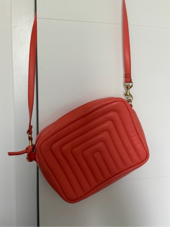 Clare V Handbags - Clare V Quilted Crossbody Handbag in Coral